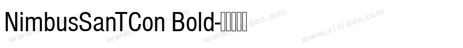 NimbusSanTCon Bold字体转换